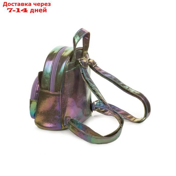 Сумка-рюкзак для девочек, размер 18,5x12x19 см, цвет лиловый - фото 2 - id-p227069623