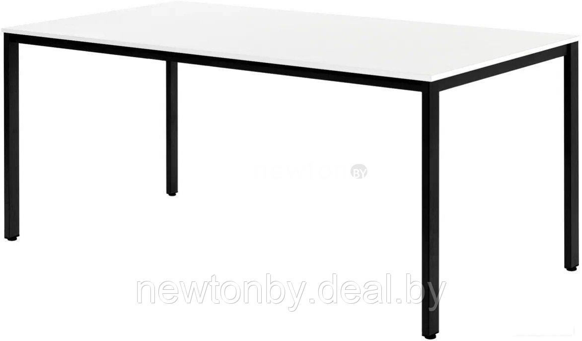 Кухонный стол Millwood Сеул Л 160x80x75 (белый/металл черный) - фото 1 - id-p227296498