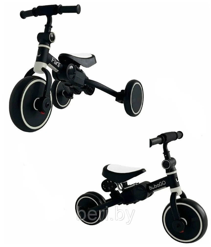 Велосипед-беговел детский Bubago 4 в 1 складной, разные цвета, BG-F Черно-белый - фото 3 - id-p227296601