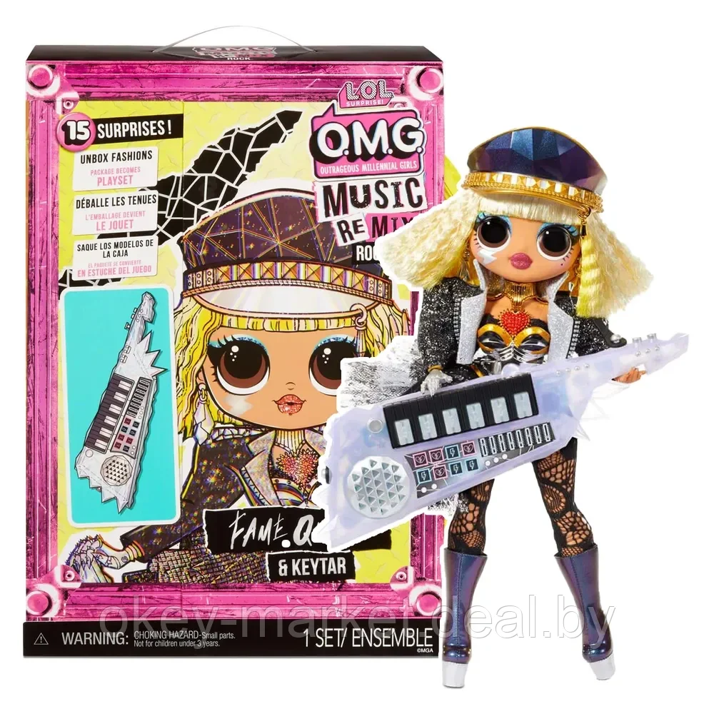 Кукла L.O.L. Surprise OMG Music Remix Rock Bhad Gurl с клавишами 577607 - фото 2 - id-p168934502