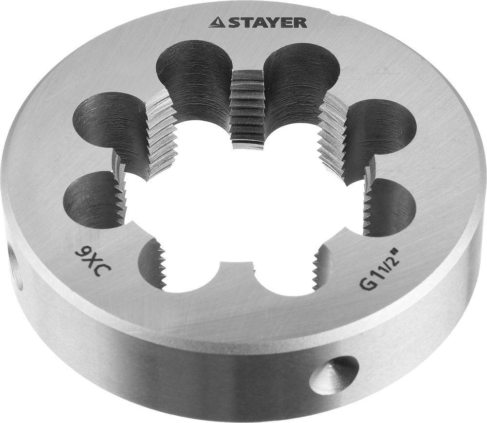 Stayer Плашка G 1 1/2", 9ХС (28025-08-1.0-H2) STAYER - фото 1 - id-p226322445
