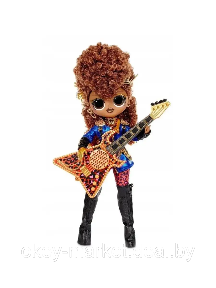 Кукла LOL Surprise OMG Music Remix Rock Ferocious и бас-гитара - фото 7 - id-p168933121