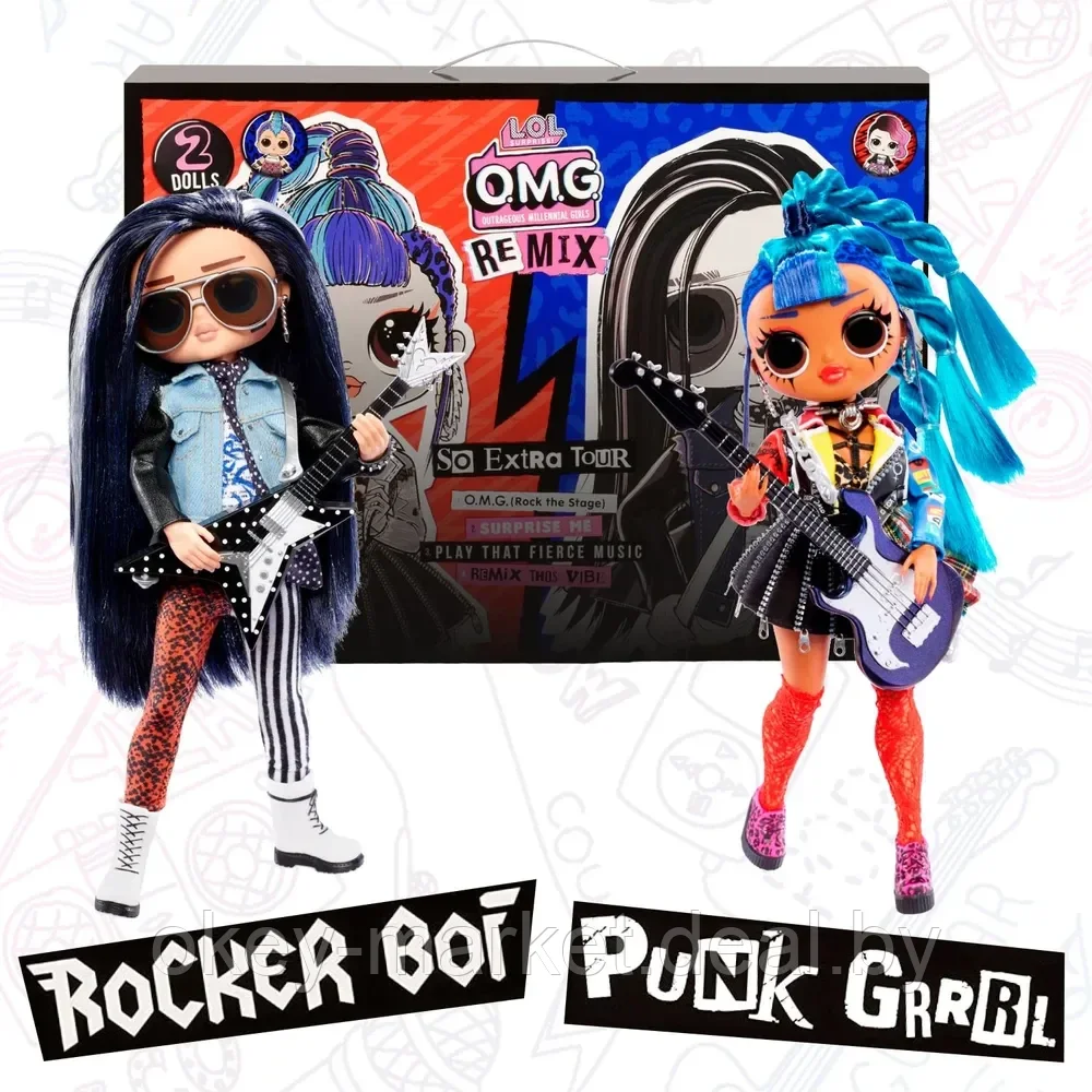 Набор Кукол LOL OMG Remix Rocker Boi and Punk Grrrl 2 Pack - фото 1 - id-p139987914
