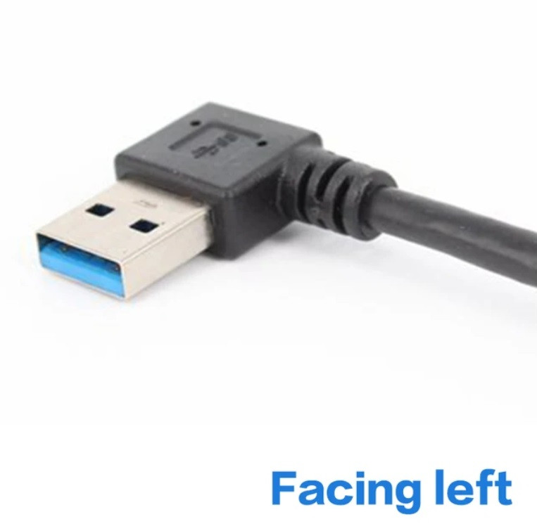 USB удлинитель 3.0 0.2м, угловой (г-образный), направленный влево - фото 1 - id-p227298218