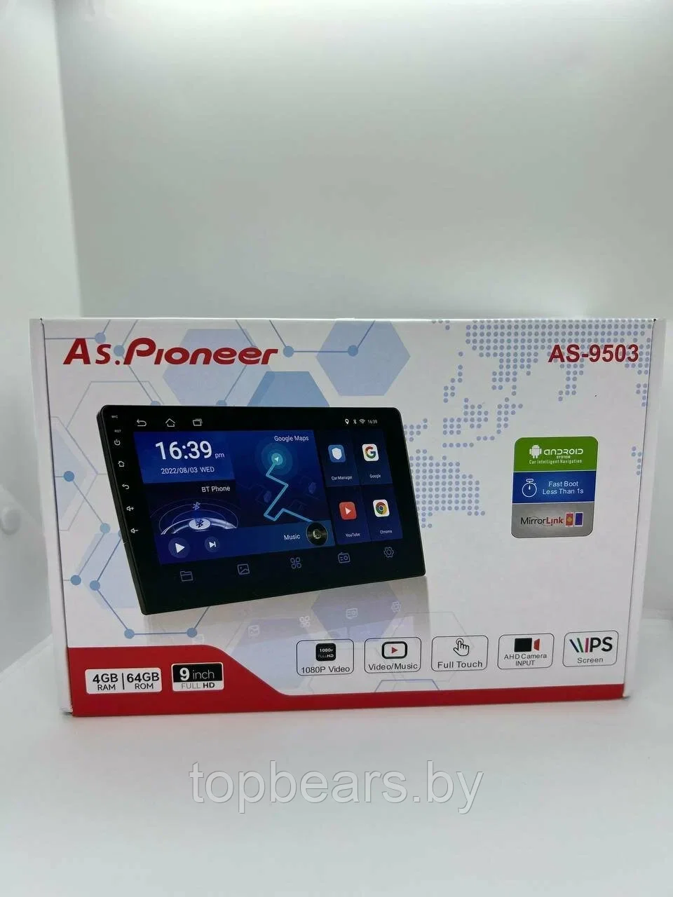 Магнитола 2 DIN AS.Pioneer AS-9503 Android 12, 9дюймов , 4/64 gb - фото 1 - id-p227298701