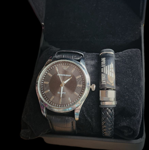 Мужской подарочный набор часы и браслет - фото 3 - id-p115424155
