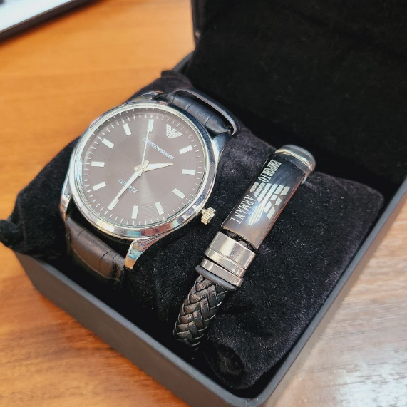 Мужской подарочный набор часы и браслет - фото 4 - id-p115424155
