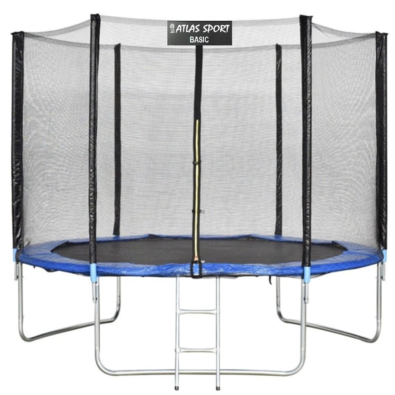 Батут Atlas Sport 183 см с внешней сеткой без лестницы BLUE