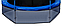 Батут Atlas Sport 183 см с внешней сеткой без лестницы BLUE, фото 4