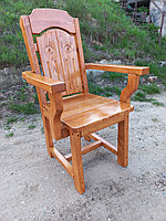 Кресло садовое и банное из массива сосны "Машека Премиум №2"