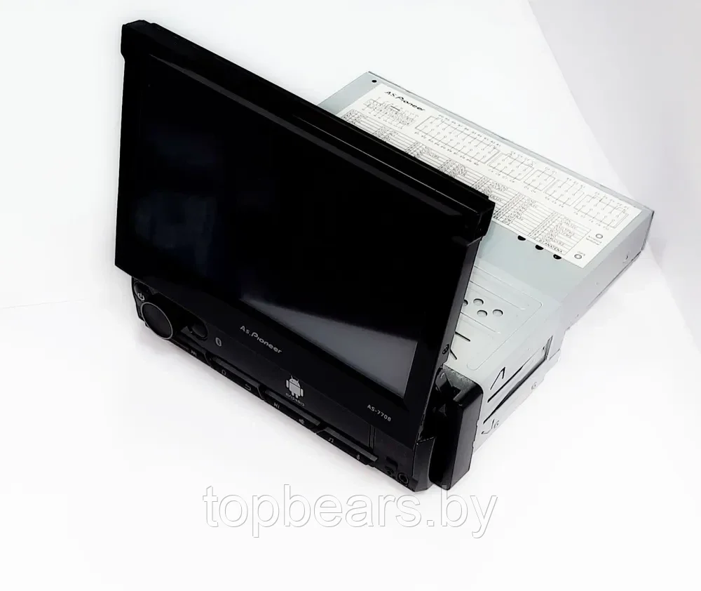 Выдвижная 1DIN магнитола AS.Pioneer AS-7708 с сенсорным 7 дюймовым HD экраном, Android 13 , 4+64 GB, Wi-Fi - фото 9 - id-p227298868