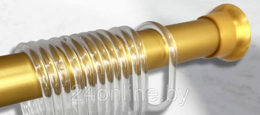 Карниз для ванны телескопический Comfort Alumin Group 70-120 см золотой - фото 1 - id-p227298891