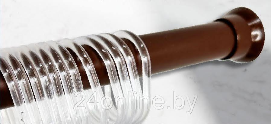 Карниз для ванны телескопический Comfort Alumin Group 70-120 см шоколадный - фото 1 - id-p227298899