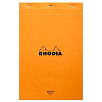 Блокнот "Rhodia", А4+, 80 листов, линейка, оранжевый