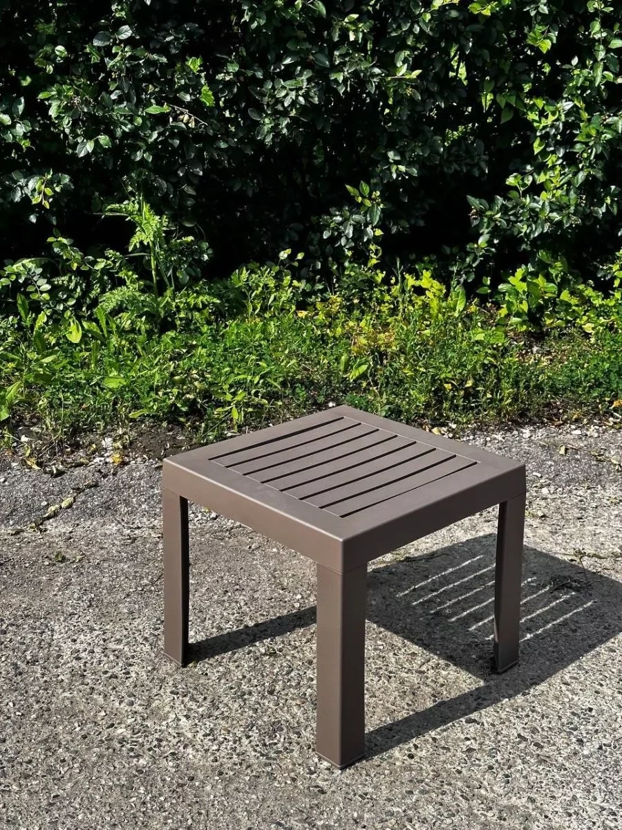 Столик для шезлонга пластиковый Aqua серо-коричневый - фото 4 - id-p227299333