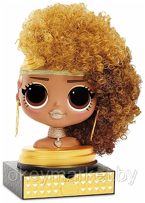Игровой набор L.O.L. Surprise O.M.G. Styling Head Royal Bee манекен для причесок, фото 3