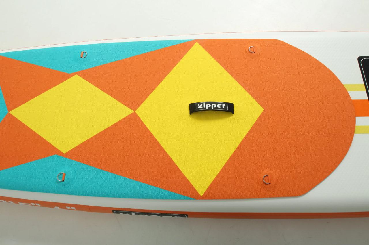 Надувная доска SUP Board (Сап Борд) ZIPPER BORNLINE 11' ORANGE - фото 3 - id-p227299600