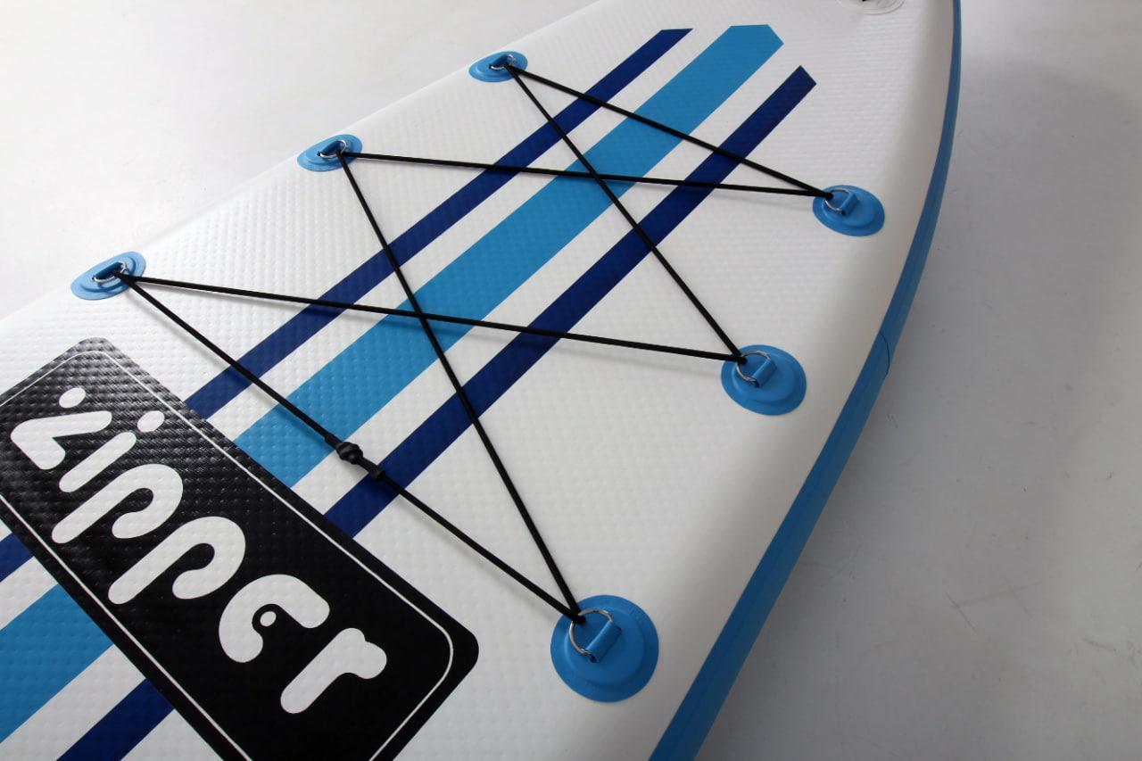 Надувная доска SUP Board (Сап Борд) ZIPPER BORNLINE 12'6'' TURING BLUE - фото 3 - id-p227299601