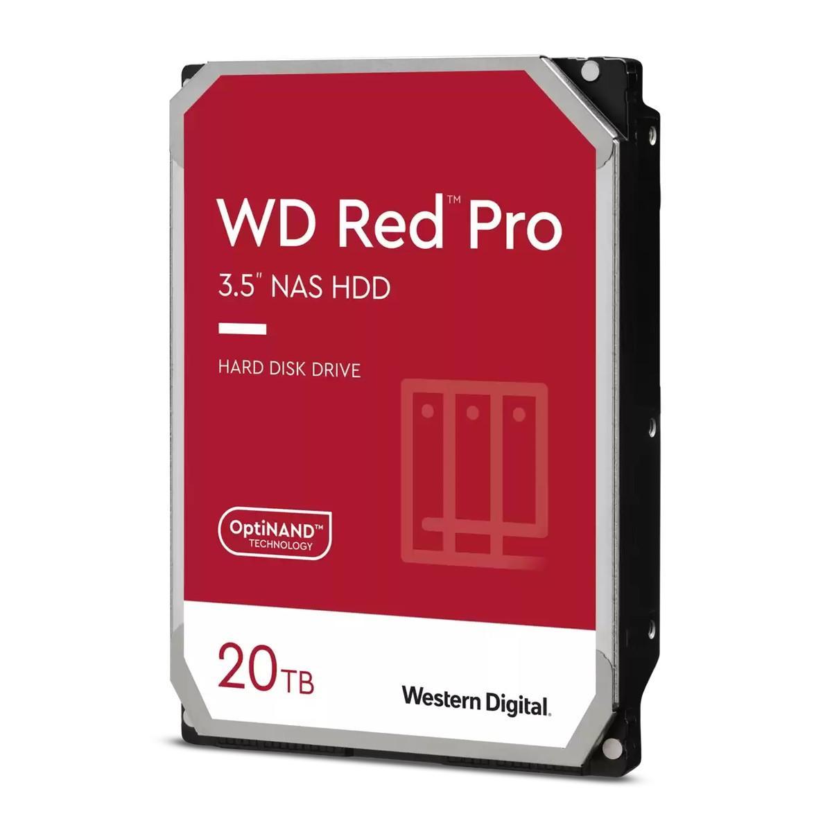 Жесткий диск Western Digital 20TB 7200 RPM, SATA 6 Gb/s, CMR, 512 MB Cache, 3.5" Red pro - фото 1 - id-p227300672