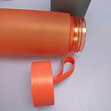 Бутылка для воды Aura 500 мл. / Матовая, свободная от бисфенола А, Оранжевый, фото 9