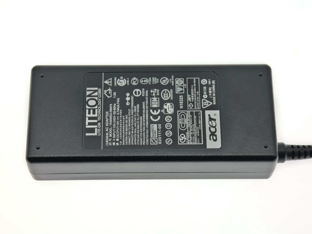 Зарядка для ноутбука Acer Aspire 4520G 4530 4535 4535G 5.5x1.7 90w 19v 4,74a под оригинал с силовым кабелем - фото 3 - id-p98045373