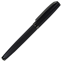 Ручка роллер матовая Ontario металлическая, черная/темно-серая