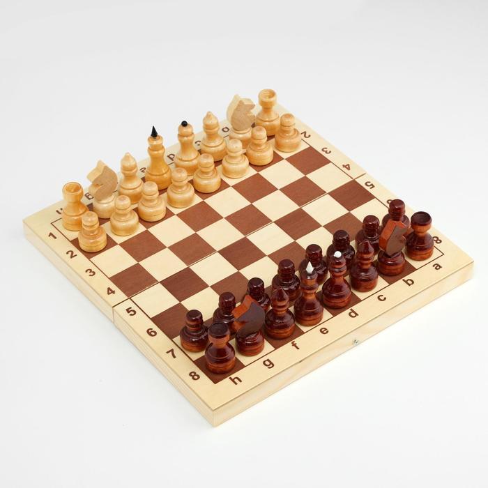 Шахматы обиходные 29 х 29 см, король 6.7 см, пешка 3.5 см - фото 1 - id-p227302481