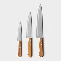 Набор кухонных ножей TRAMONTINA «Поварская тройка», 3 предмета: лезвие 12,5 см, 17,5 см, 23 см, ручка