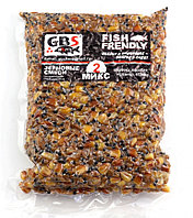 Зерновая смесь GBS MIX-2 (кукуруза, конопля, пшеница, бетаин) 1 кг