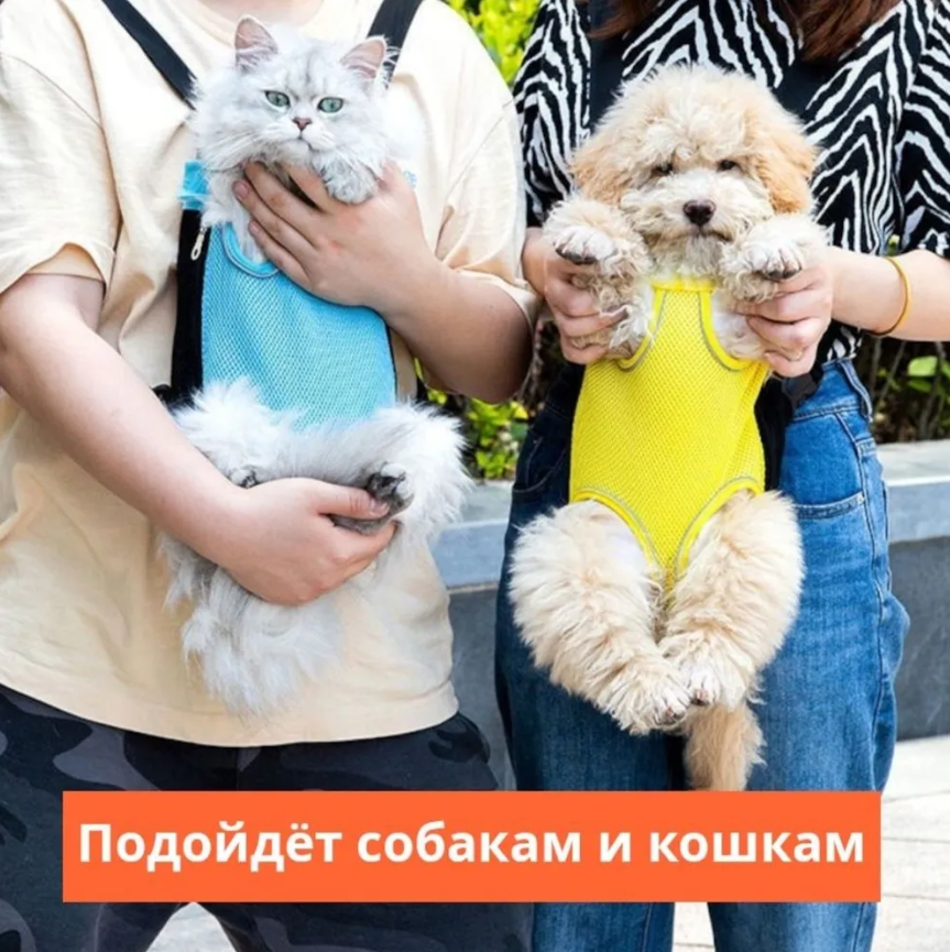 Переноска рюкзак для кошек и собак мелких пород - фото 2 - id-p227303691