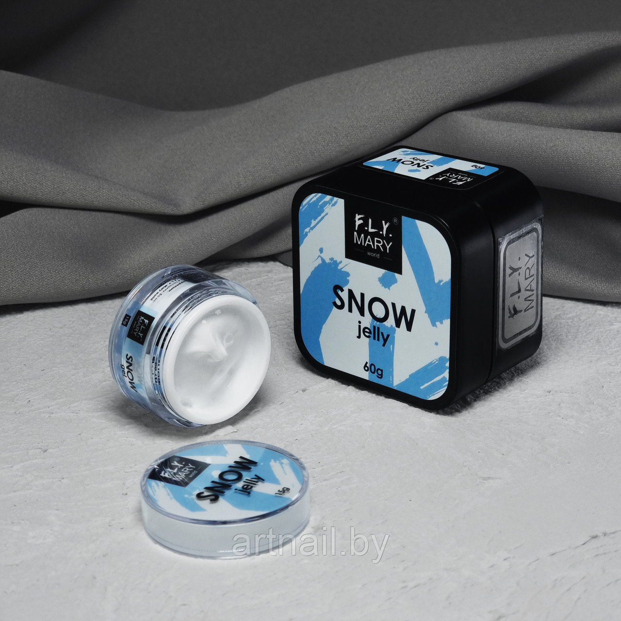 Snow Jelly Gel Белый гель для выкладного френча F.L.Y. MARY, 15гр - фото 1 - id-p227303668