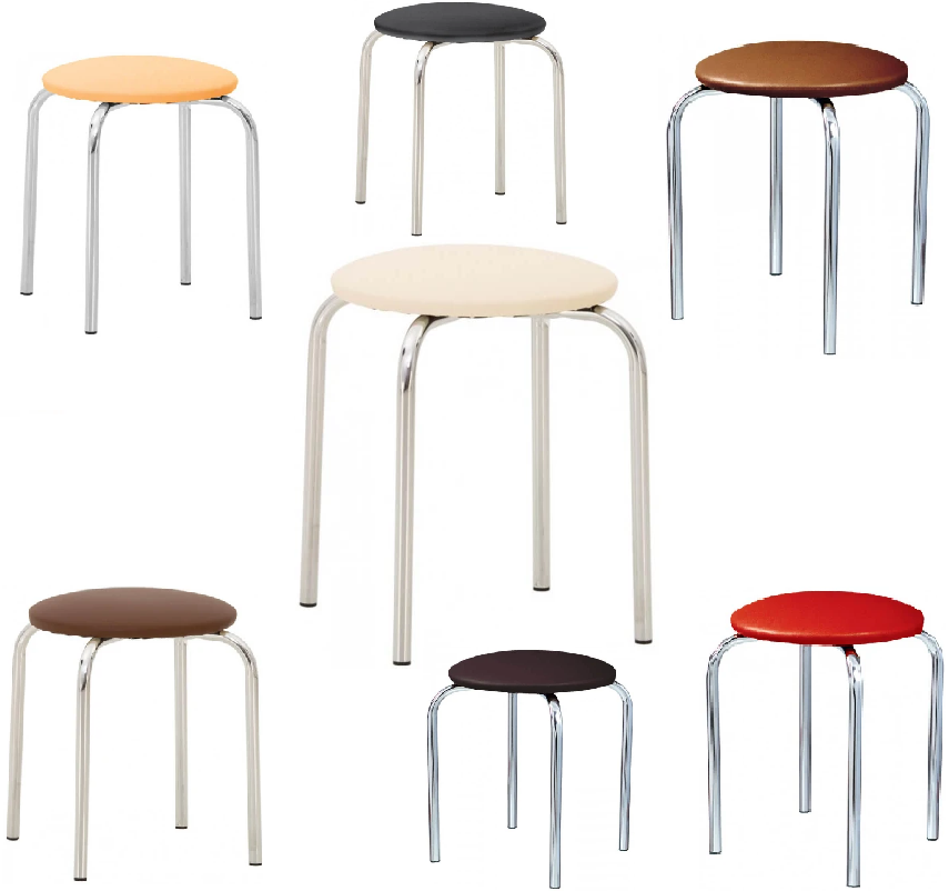 Табурет SITUP CHICO chrome разные цвета 36 см