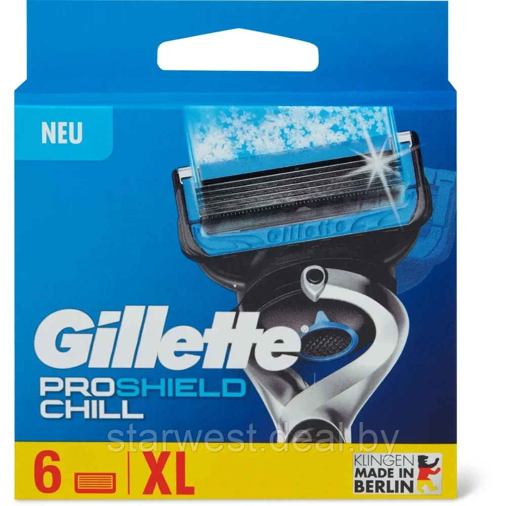 Gillette Fusion 5 Proshield Chill 6 шт. Мужские сменные кассеты / лезвия для бритья - фото 3 - id-p180832903