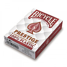 Карты 100% пластик Bicycle Prestige (красные)