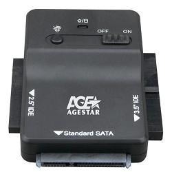 Адаптер-переходник для HDD AgeStar 3FBCP1 IDE SATA пластик черный 2.5" 3.5" - фото 1 - id-p227308432