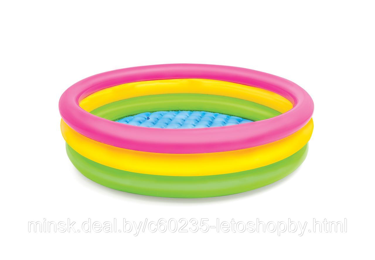 Надувной детский бассейн Intex 57422, 147 x 33 см., с надувным дном.