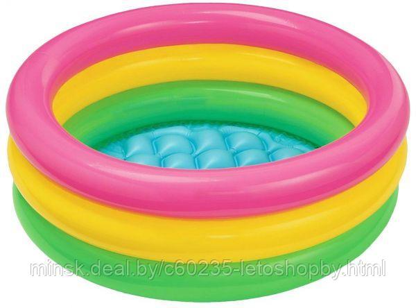 Надувной детский бассейн Intex 57107 61*22 см., надувное дно