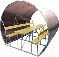 Беседка КомфортПром Пион 3м с покрытием