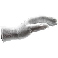 Перчатки защитные трикотажные, покрыты полиуретаном, White PU, р. 8
