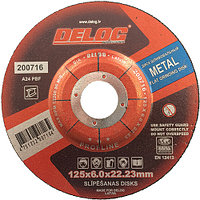 Диск шлифовальный по металлу 125х6 metal DELOG