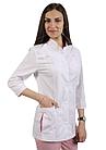 Медицинский костюм женский (цвет белый, с отделкой), фото 5