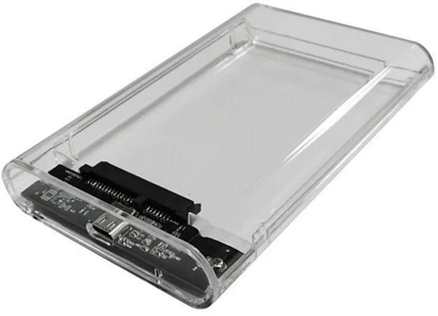 Внешний корпус для HDD/SSD AgeStar 3UB2P6C SATA III пластик прозрачный 2.5" - фото 1 - id-p227318336