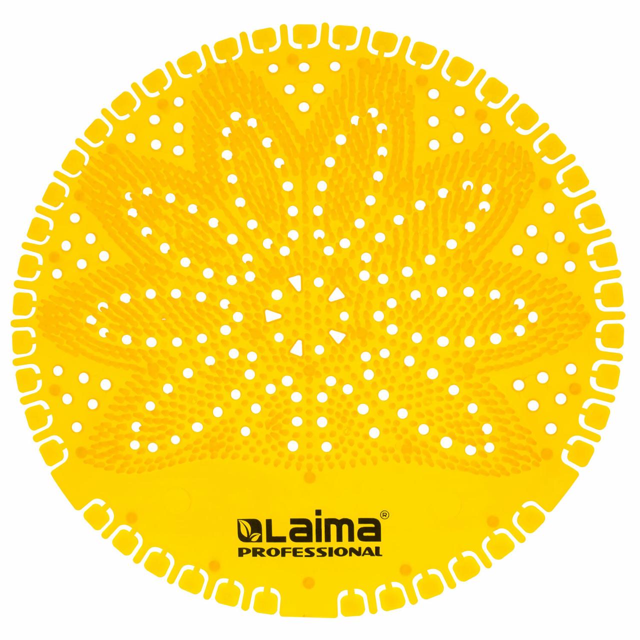 Дезодоратор сеточка для писсуара желтый, аромат Лимон, LAIMA Professional, на 30 дней - фото 1 - id-p227298190