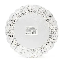 Ажурная салфетка сервировочная Aviora, круглая, диаметр 26 см, 250 шт