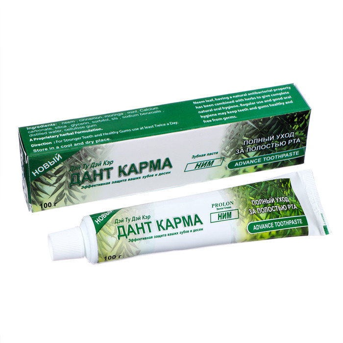 Аюрведическая зубная паста Данта Карма НИМ Danta Karma Neem, 100 г Индия