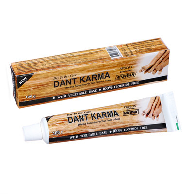 Аюрведическая зубная паста Мисвак Данта Карма Miswak Danta Karma, 100 г Индия - фото 1 - id-p227319340
