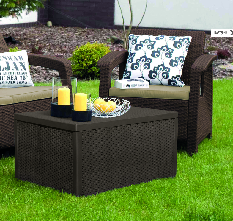 Комплект садовой мебели KETER CORFU BOX SET, коричневый - фото 3 - id-p224497236