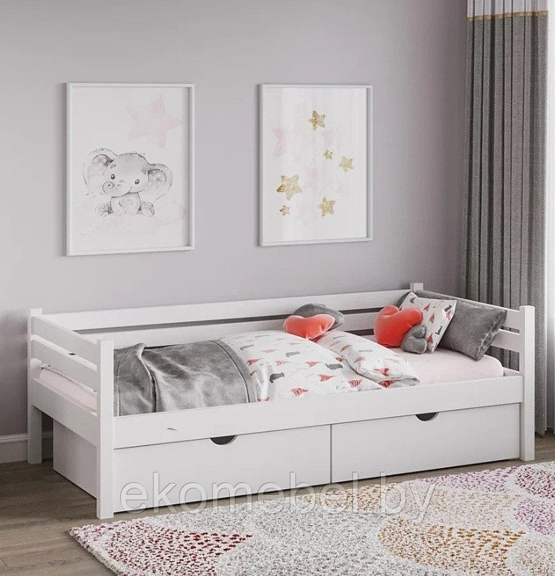 Кровать-тахта "Ростик" с ящиками (80х160,80х180, 80х190, 90х190, 90х200 см) Березовая фанера