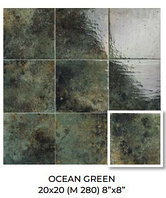 Универсальная плитка (керамогранит) Mainzu OCEAN GREEN 20x20 см