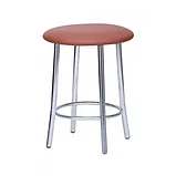 Табурет SITUP TEDDY chrome молочный 36 см, фото 4